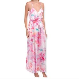 Nicole Miller Floral Maxi Dress Medium
